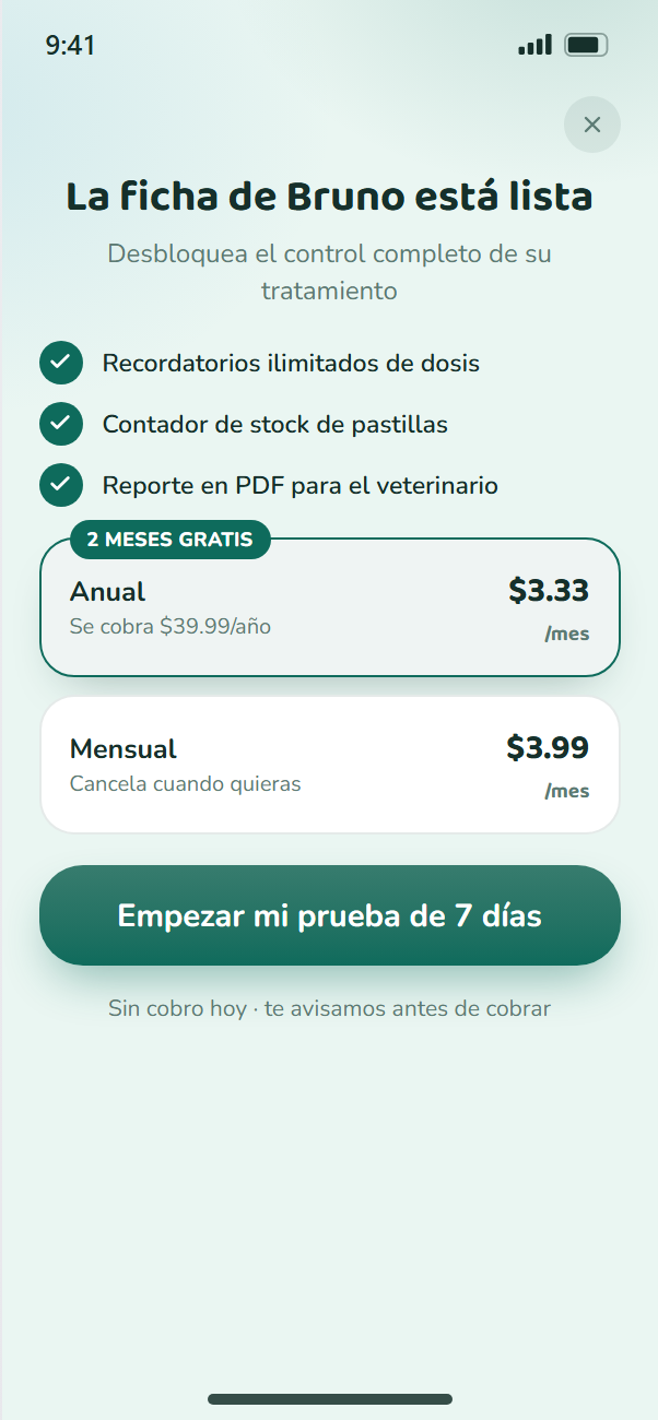 Tu plan, con 7 días gratis